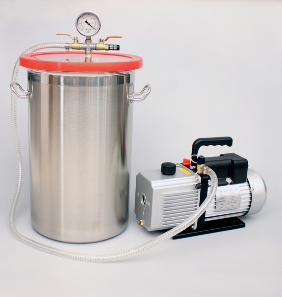 Vakuum-Komplettsystem VKS27/VP1200 (Vakuumkammer mit Vakuumpumpe)