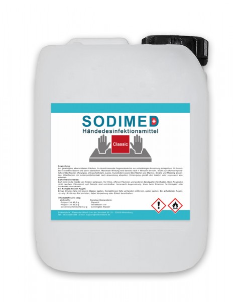 SODIMED Classic Händedesinfektionsmittel 5 Liter Kanister