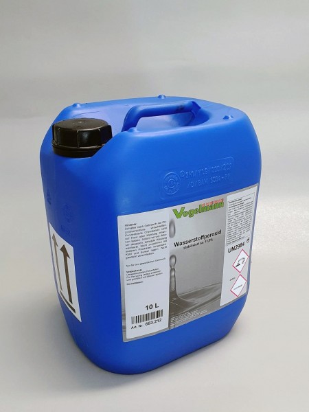 Wasserstoffperoxid H2O2 UN2984 stabilisiert ca. 11,9% 12% - 10 Liter Kanister