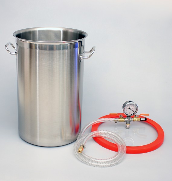 Vakuumkammer aus Edelstahl - 27 Liter Volumen